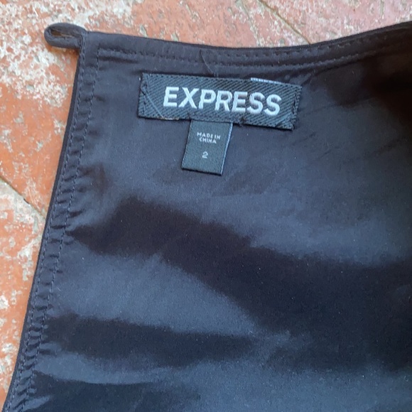 90s EXPRESS | Black Mini Dress - Picture 6 of 7